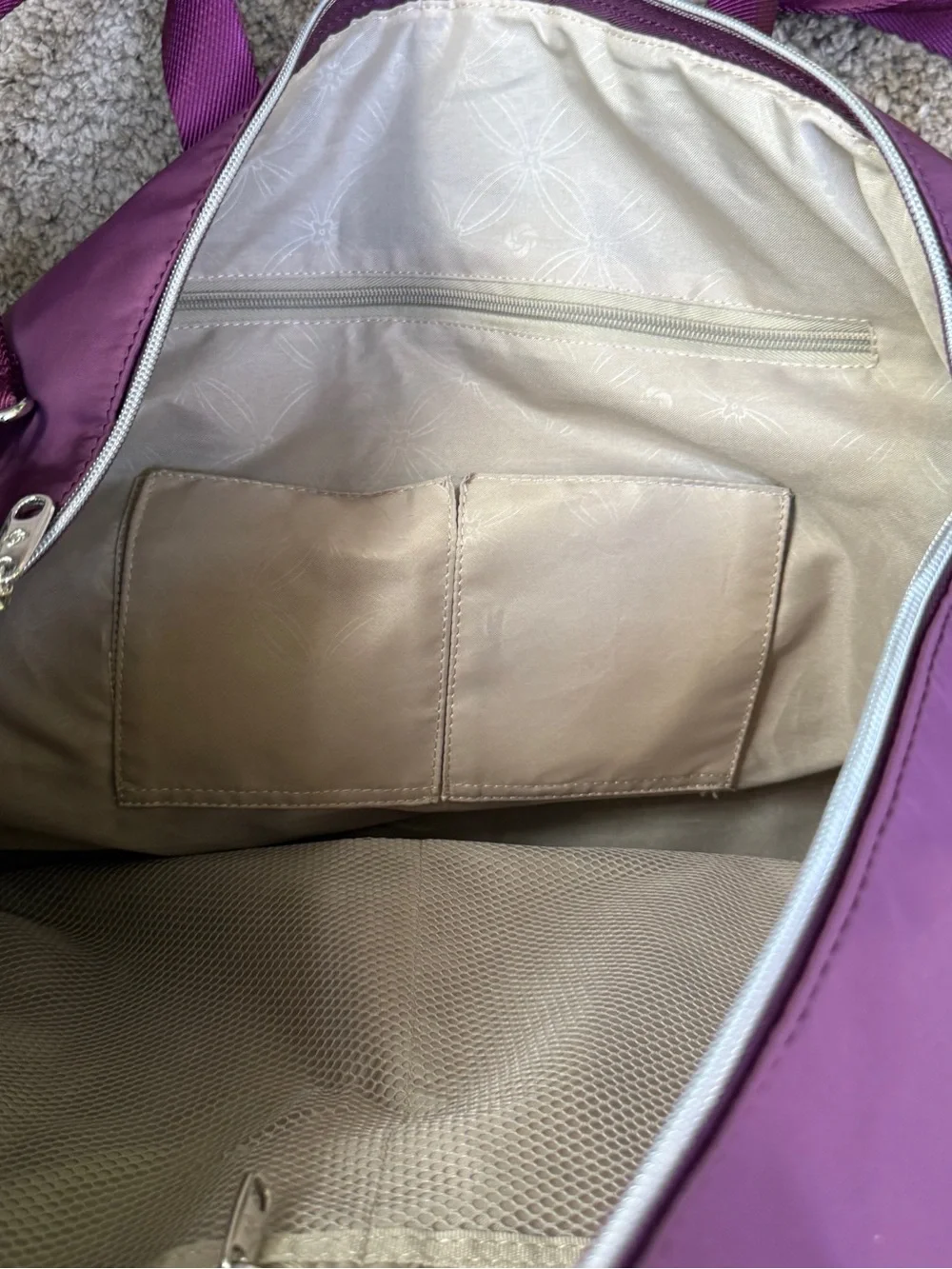 Samsonite Purple Duffel Travel Bag! NWOT!
